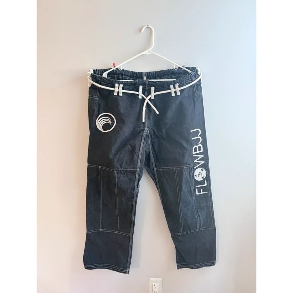 Flow Kimonos Black BJJ Gi Pants - Size A3 (Ripstop Jiu Jitsu) #grappling #mma